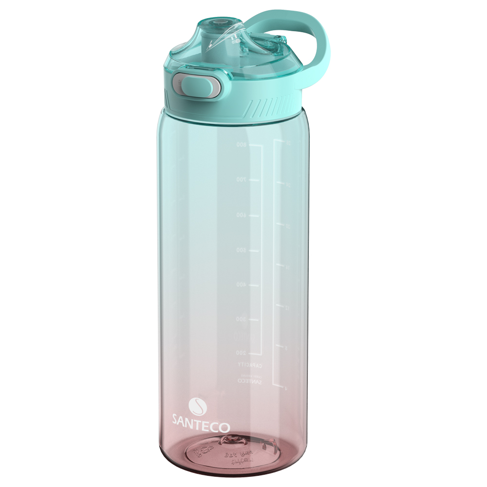 法國SANTECO-Ibiza Tritan冷水壼1000ml 漸層藍(水量刻度)